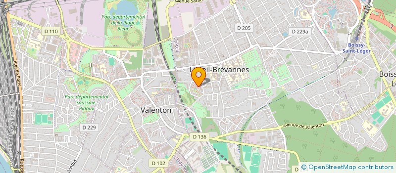 localisation de l'entreprise TRANS'EXPRESS à LIMEIL-BREVANNES