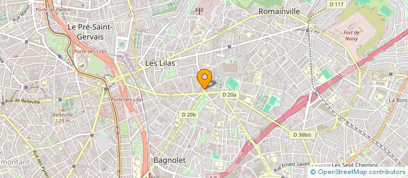 localisation de l'entreprise TRANS EXPRESS à BAGNOLET
