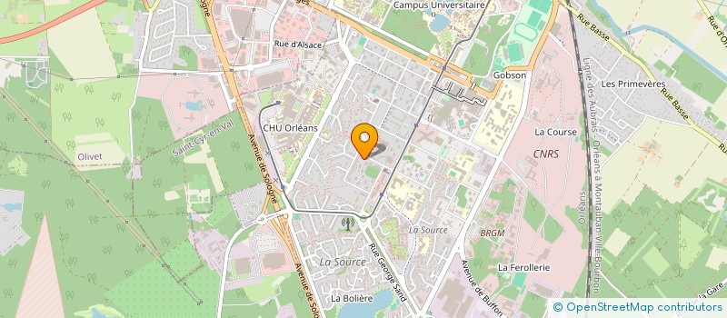 localisation de l'entreprise TRANS-EXPRESS à ORLEANS