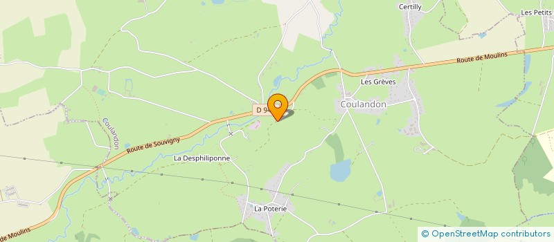 localisation de l'entreprise TRANS'EXPRESS ALLIER  COULANDON