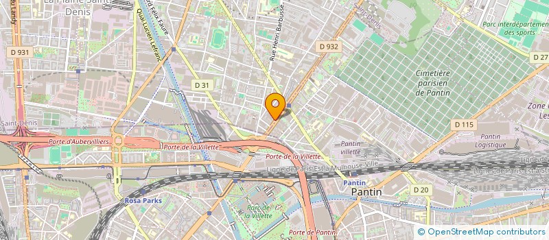 localisation de l'entreprise TRANS-EXPRESS-COLIS PARIS à AUBERVILLIERS