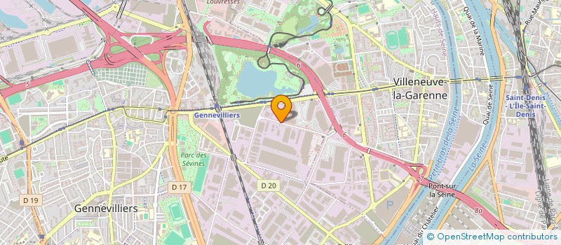 localisation de l'entreprise TRANS EXPRESS ROUTE à GENNEVILLIERS