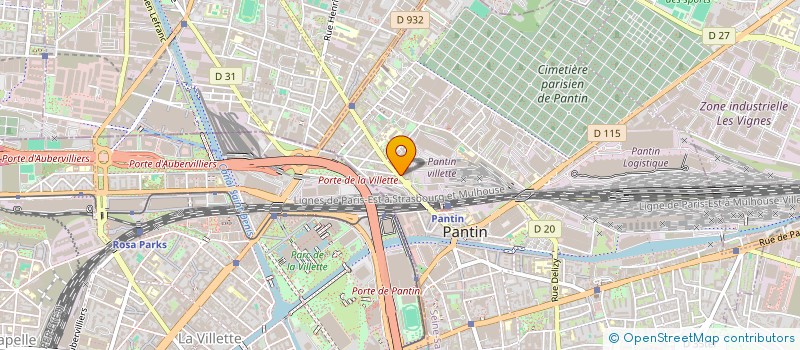 localisation de l'entreprise TRANS EXPRESS SERVICES  PANTIN