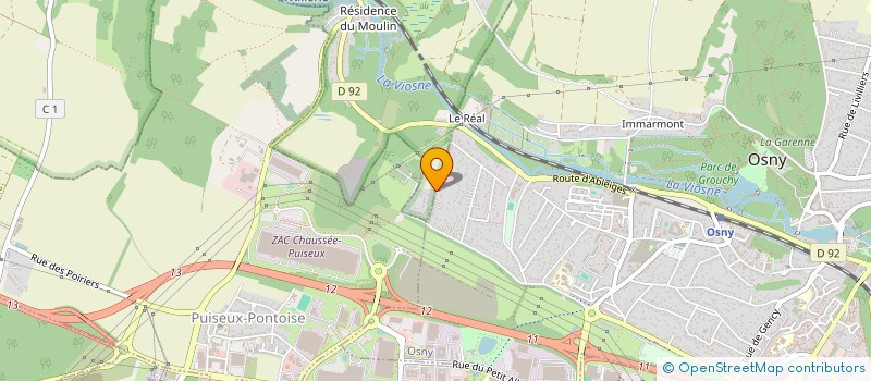 localisation de l'entreprise TRANS F VERT  OSNY