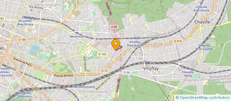 localisation de l'entreprise TRANS-FAIRE à VERSAILLES
