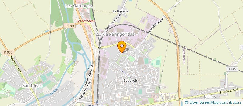 localisation de l'entreprise TRANS-FIBRE  JOUE-LES-TOURS