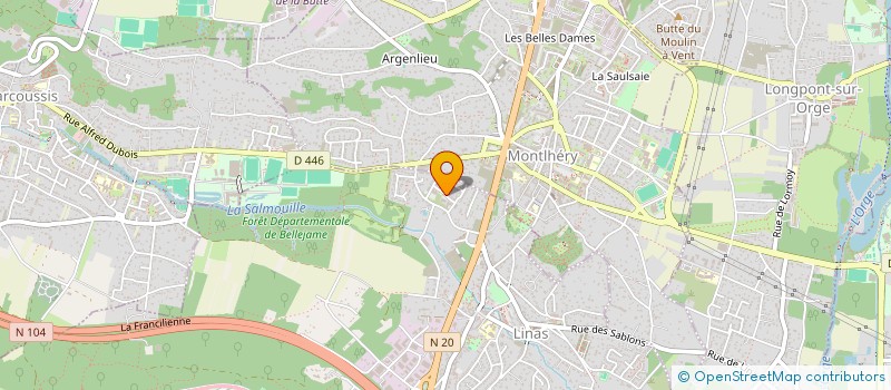 localisation de l'entreprise TRANS'FLOR à LINAS