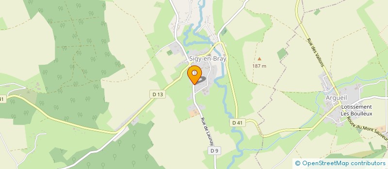 localisation de l'entreprise TRANS FLUVIAL NEGOCE  SIGY-EN-BRAY