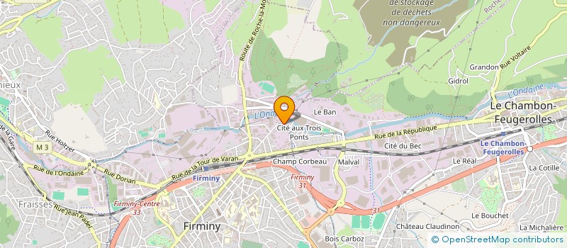 localisation de l'entreprise TRANS FRIGO LOGISTIQUE à LE CHAMBON-FEUGEROLLES