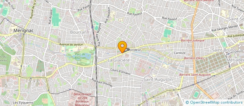 localisation de l'entreprise TRANS FUEL à MERIGNAC