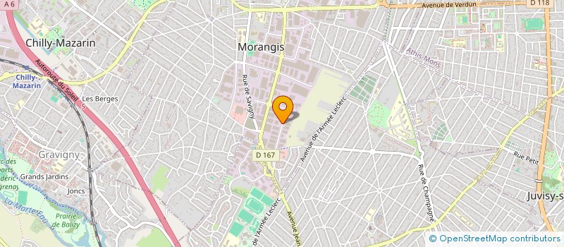 localisation de l'entreprise TRANS GALAXY à MORANGIS