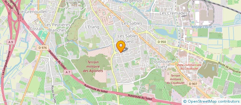 localisation de l'entreprise TRANS GLOBAL FRET  ORANGE