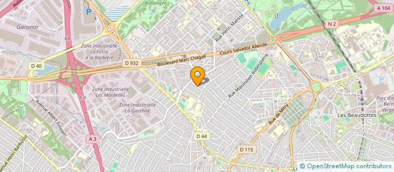 localisation de l'entreprise TRANS GOLD MARCHANDISES 2  AULNAY-SOUS-BOIS