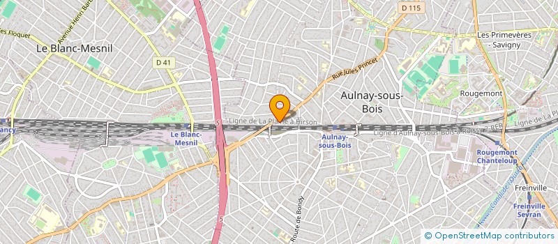 localisation de l'entreprise TRANS GOLD MARCHANDISES à AULNAY-SOUS-BOIS