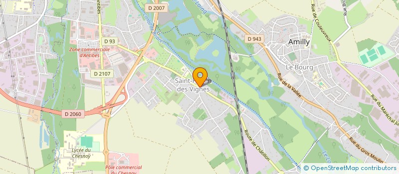 localisation de l'entreprise TRANS GRANULATS à AMILLY