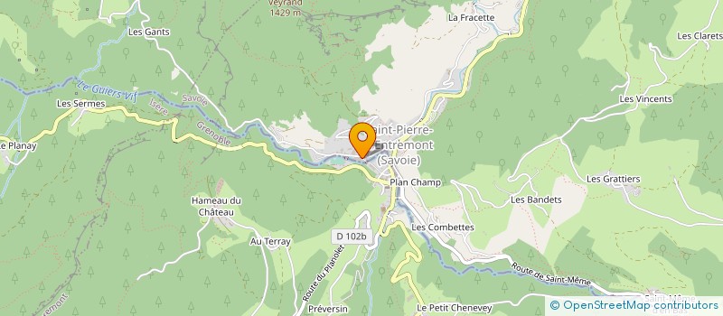 localisation de l'entreprise TRANS GRUMES DE CHARTREUSE à SAINT-PIERRE-D'ENTREMONT