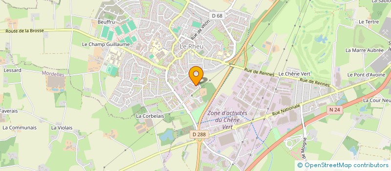 localisation de l'entreprise TRANS GUESLINE LIVE à LE RHEU