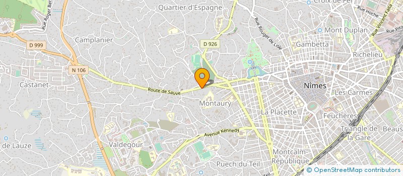 localisation de l'entreprise TRANS.H à NIMES
