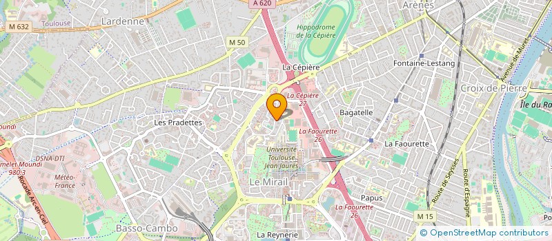 localisation de l'entreprise TRANS-H à TOULOUSE
