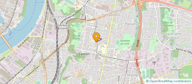 localisation de l'entreprise TRANS H.B à CENON