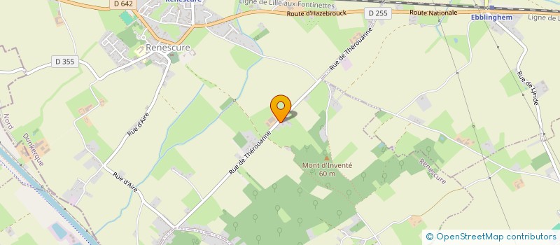 localisation de l'entreprise TRANS H.O.L  RENESCURE