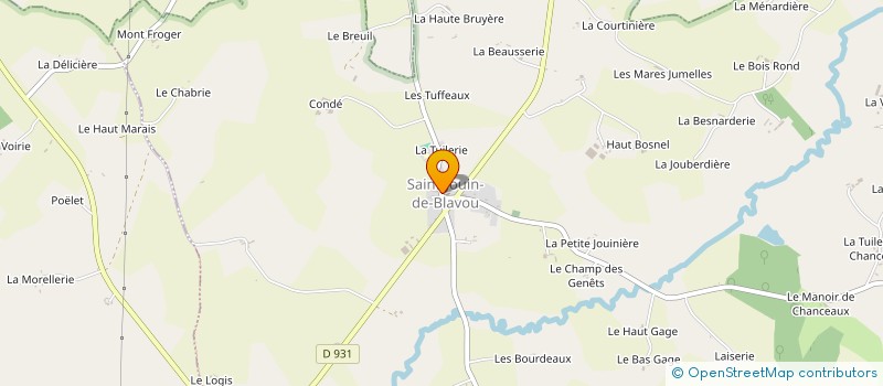 localisation de l'entreprise TRANS'HISTOIRES: LECTURES, CONTES, ARTS & SAVOIRS à SAINT-JOUIN-DE-BLAVOU