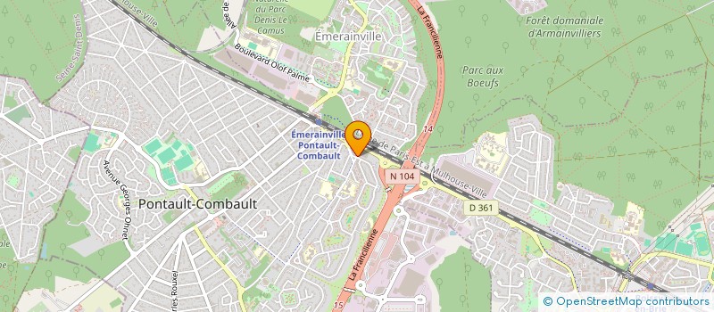 localisation de l'entreprise TRANS-HT à PONTAULT-COMBAULT