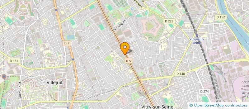 localisation de l'entreprise TRANS-HUM à VITRY-SUR-SEINE