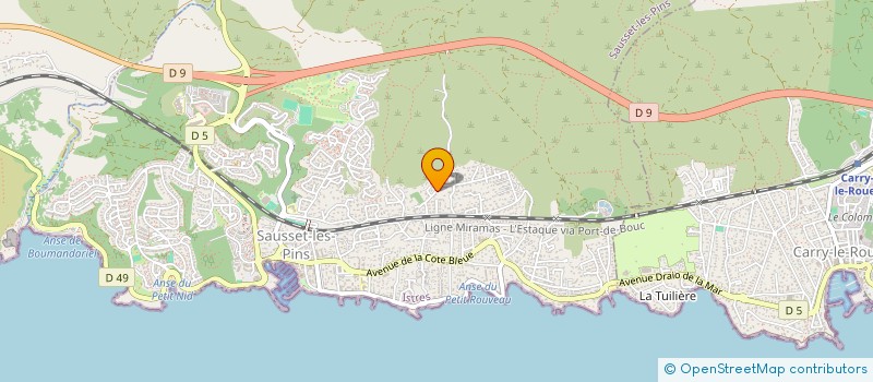localisation de l'entreprise TRANS IMMO FLASH à SAUSSET-LES-PINS