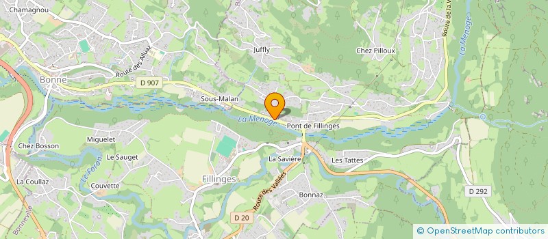 localisation de l'entreprise TRANS IMMO VERS LA GARE  FILLINGES