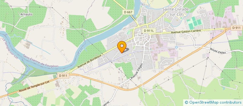 localisation de l'entreprise TRANS-INES  SAINTE-LIVRADE-SUR-LOT