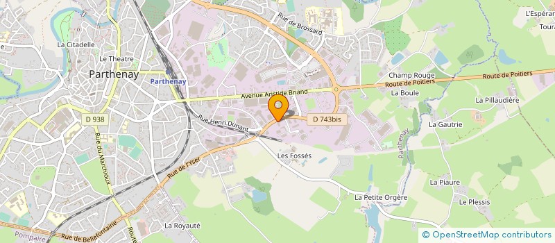 localisation de l'entreprise TRANS INTER GATINAIS à PARTHENAY