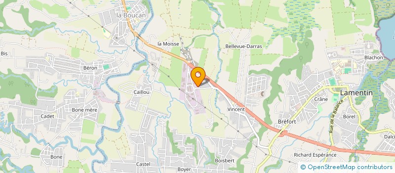 localisation de l'entreprise TRANS' INVEST' SCI  LAMENTIN