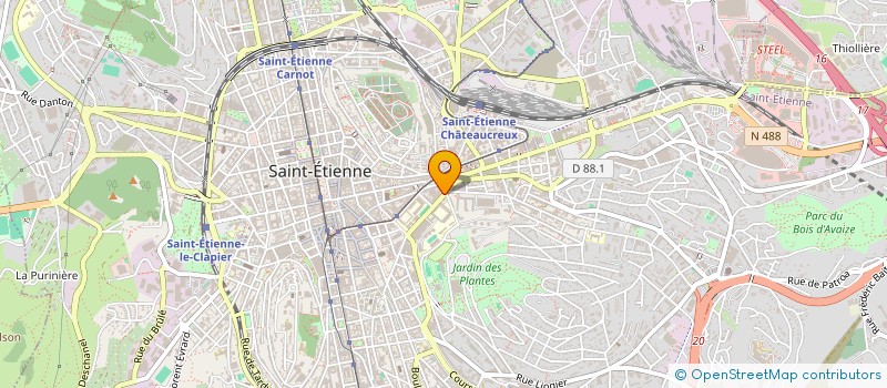 localisation de l'entreprise TRANS JPM  SAINT-ETIENNE