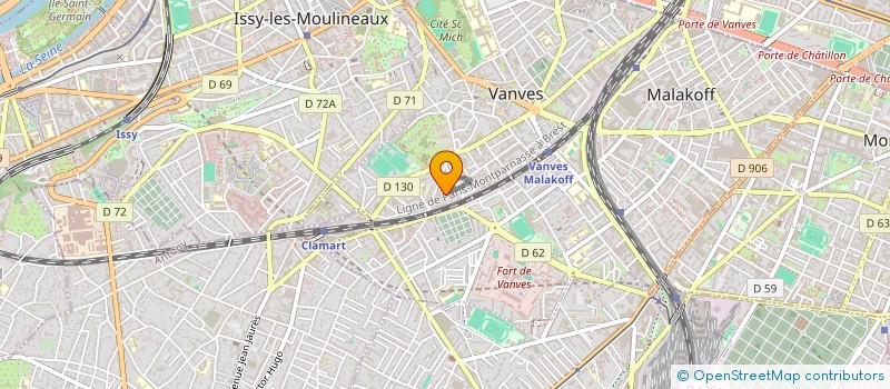 localisation de l'entreprise TRANS K2A PARIS à VANVES