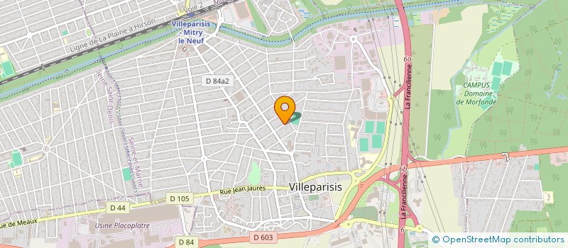 localisation de l'entreprise TRANS'LAB à VILLEPARISIS