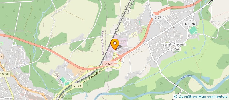 localisation de l'entreprise TRANS-LANDES  SAINT-VINCENT-DE-PAUL