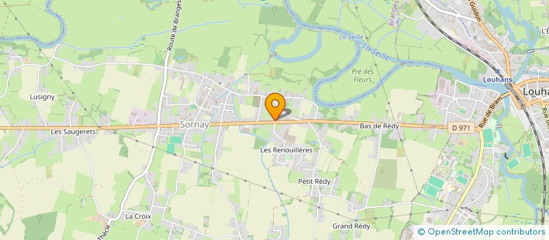 localisation de l'entreprise TRANS LOC 71  SORNAY