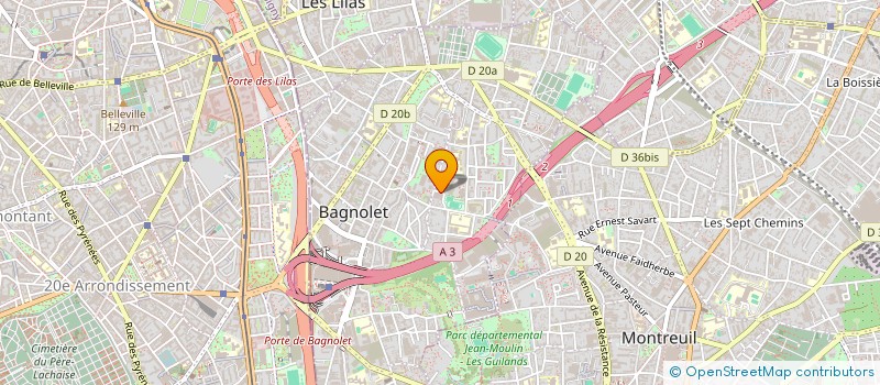 localisation de l'entreprise TRANS LOC AUTO à BAGNOLET