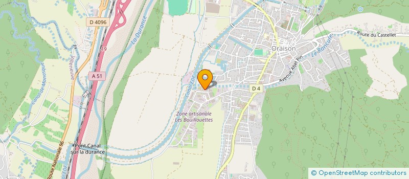 localisation de l'entreprise TRANS LOC TP  ORAISON