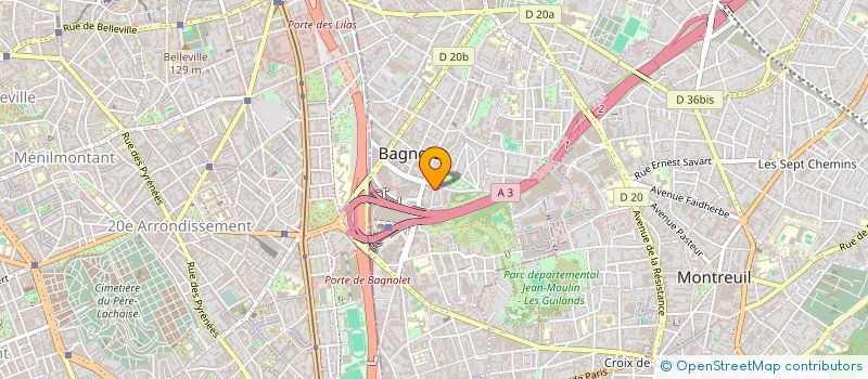 localisation de l'entreprise TRANS LOGISTIQUE à BAGNOLET