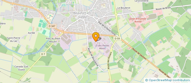 localisation de l'entreprise TRANS LOGISTIQUE NOUCHET - TLN à BEAUFORT-EN-ANJOU