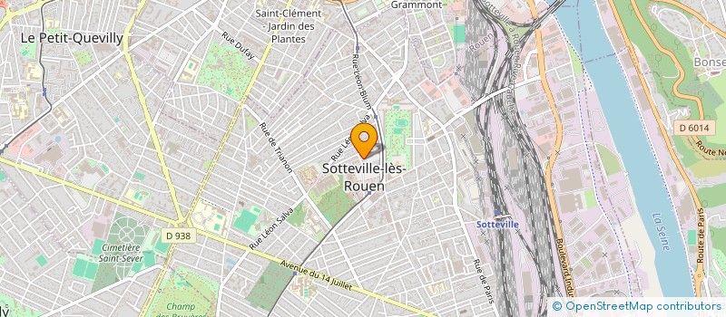 localisation de l'entreprise TRANS LWYN à SOTTEVILLE-LES-ROUEN