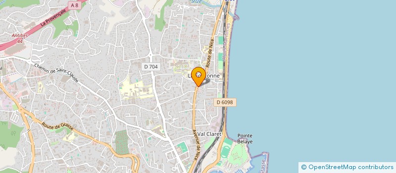 localisation de l'entreprise TRANS'LYNE SERVICES à ANTIBES