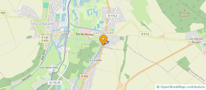 localisation de l'entreprise TRANS-M à LA CHAUSSEE-D'IVRY