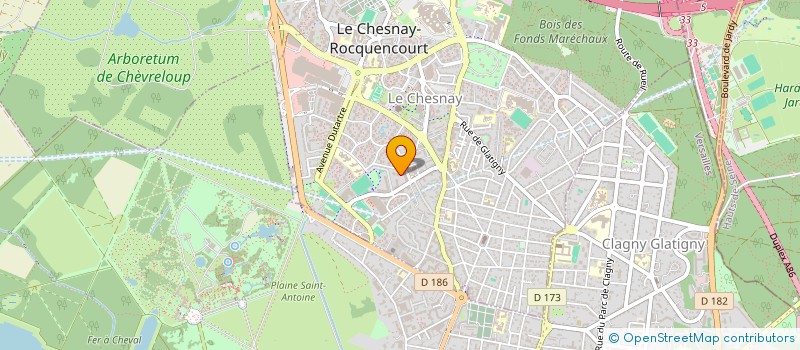 localisation de l'entreprise TRANS-M à LE CHESNAY-ROCQUENCOURT