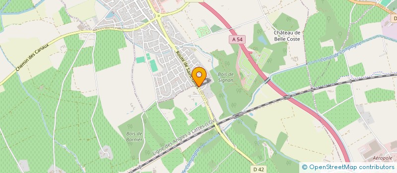 localisation de l'entreprise TRANS M.G.D.  CAISSARGUES