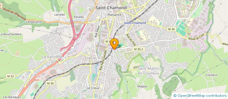 localisation de l'entreprise TRANS MAT à SAINT-CHAMOND