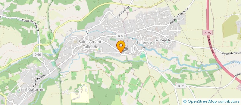 localisation de l'entreprise TRANS MAX 63 à SAINT-AMANT-TALLENDE