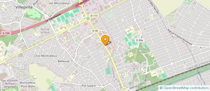 localisation de l'entreprise TRANS MEGA STAR à VILLEPINTE